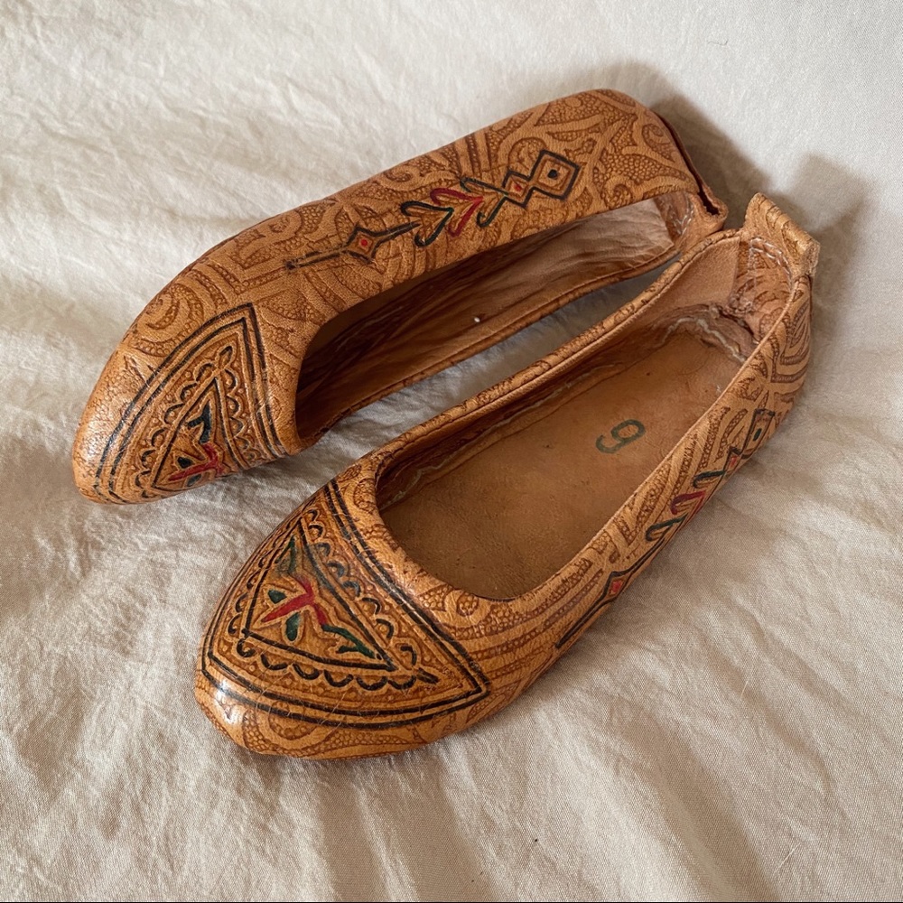 Handmade Kids Leather Indian Flats